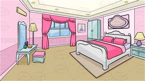 bedroom cartoon drawing.